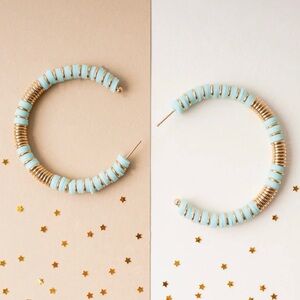 Beaded Hoop Earrings